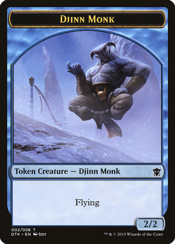 Djinn Monk Token [Dragons of Tarkir Tokens] | Chromatic Games