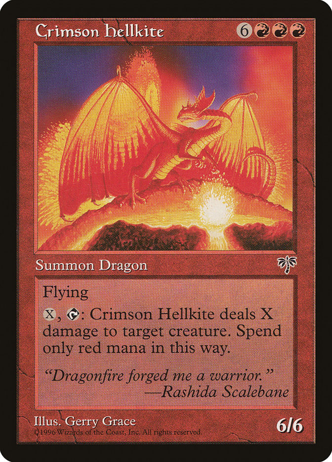 Crimson Hellkite [Mirage] | Chromatic Games