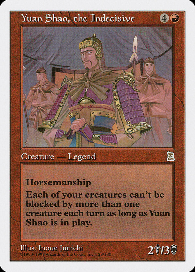 Yuan Shao, the Indecisive [Portal Three Kingdoms] | Chromatic Games