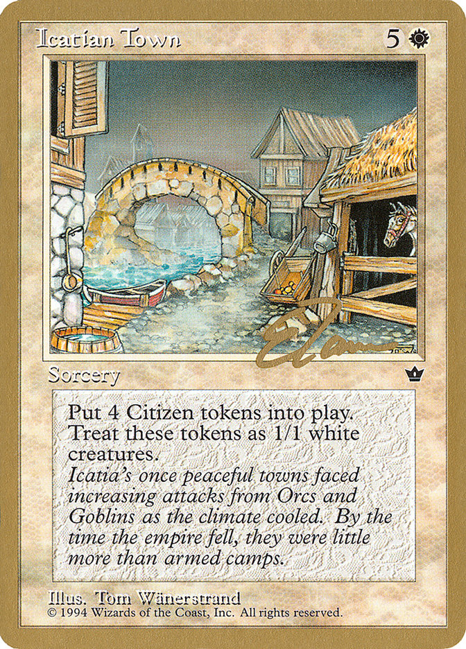 Icatian Town (Eric Tam) [Pro Tour Collector Set] | Chromatic Games