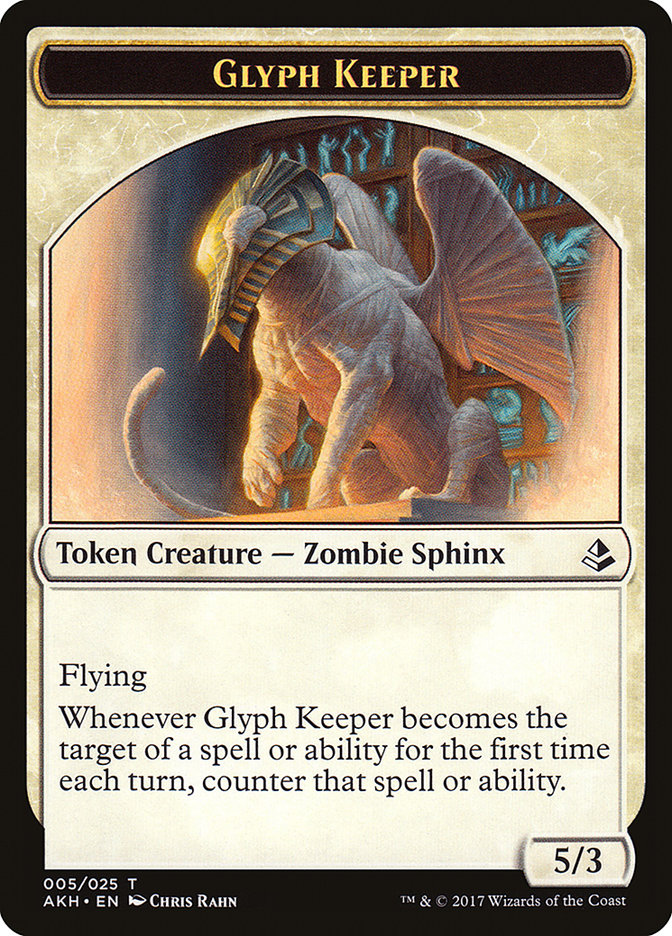 Glyph Keeper Token [Amonkhet Tokens] | Chromatic Games