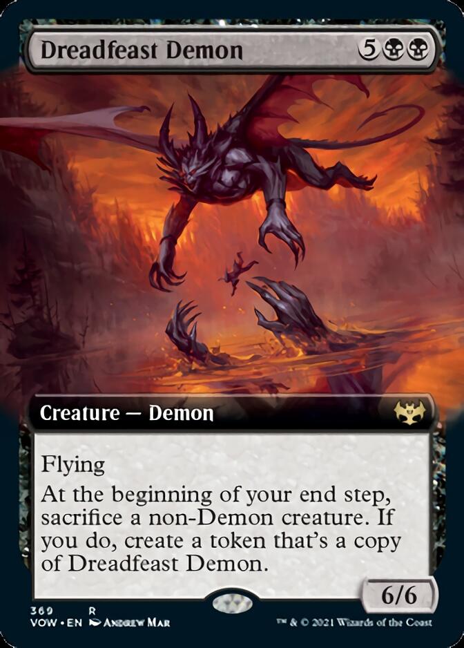 Dreadfeast Demon (Extended Art) [Innistrad: Crimson Vow] | Chromatic Games