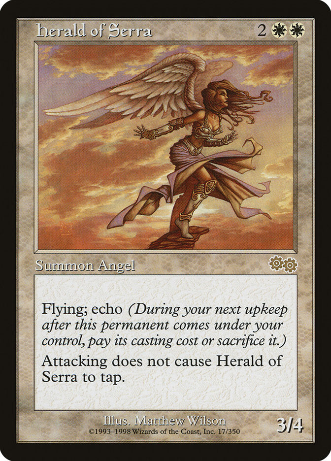 Herald of Serra [Urza's Saga] | Chromatic Games