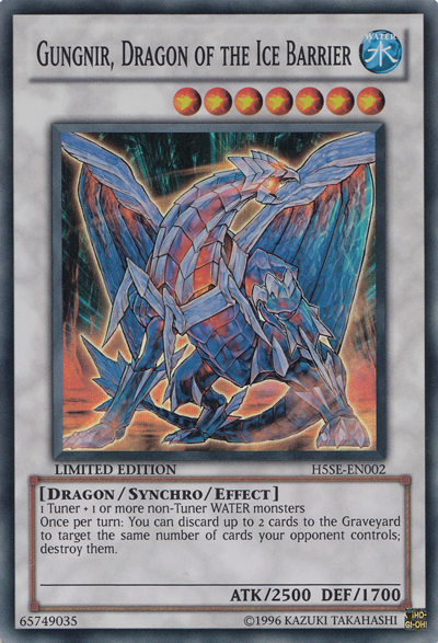 Gungnir, Dragon of the Ice Barrier [H5SE-EN002] Super Rare | Chromatic Games