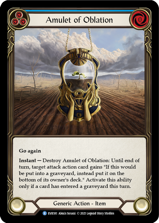 Amulet of Oblation [EVR181] (Everfest)  1st Edition Cold Foil | Chromatic Games