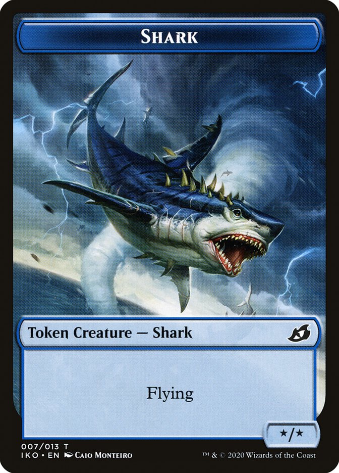 Shark Token [Ikoria: Lair of Behemoths Tokens] | Chromatic Games