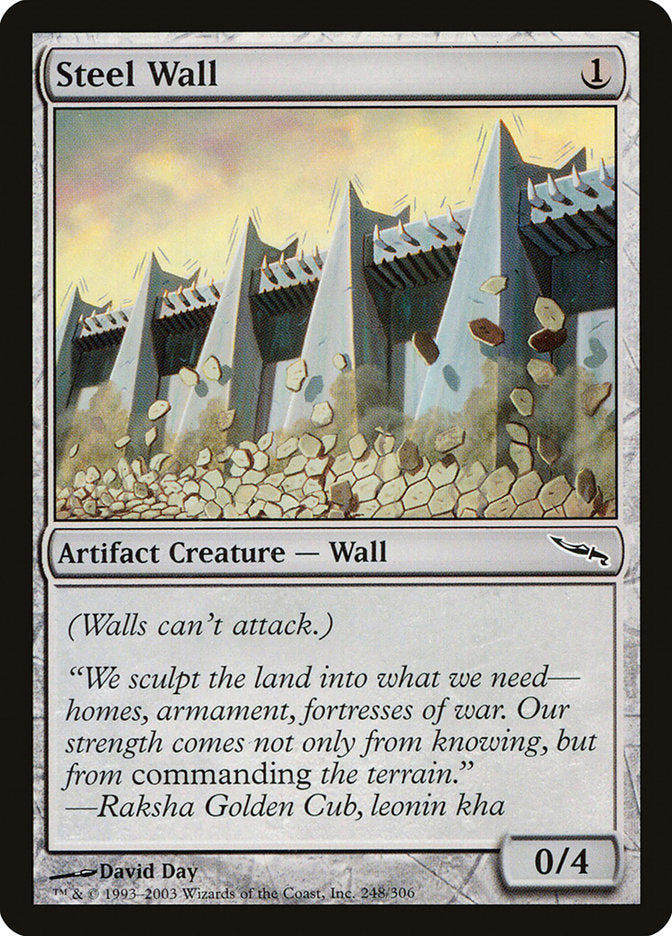 Steel Wall [Mirrodin] | Chromatic Games