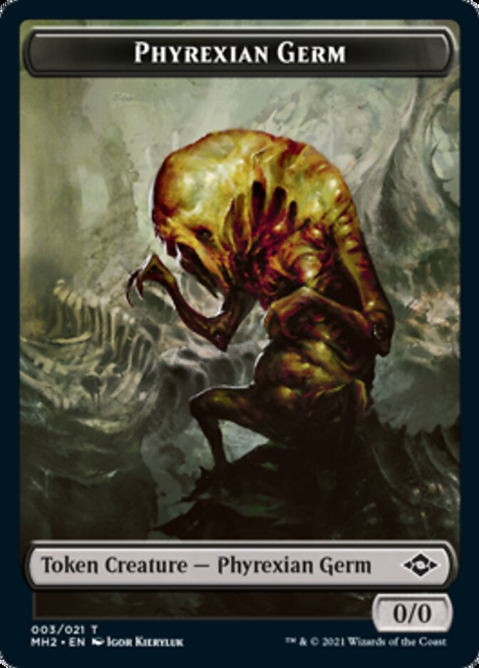 Food (17) // Phyrexian Germ Double-Sided Token [Modern Horizons 2 Tokens] | Chromatic Games