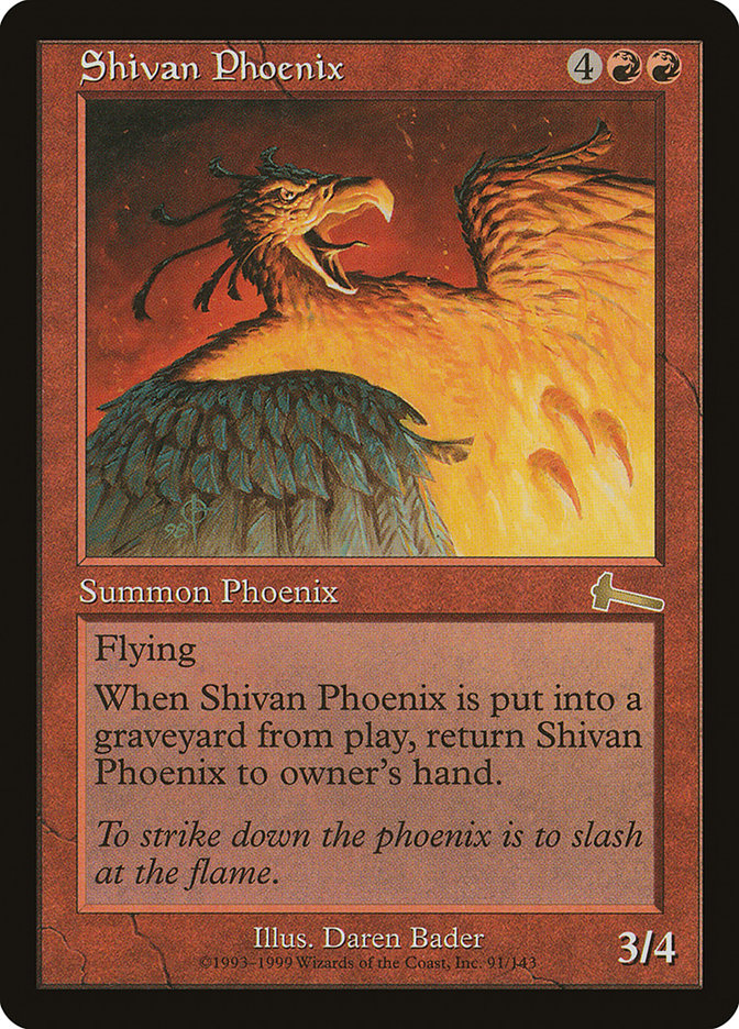 Shivan Phoenix [Urza's Legacy] | Chromatic Games