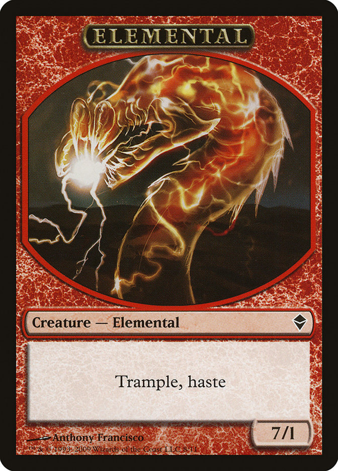 Elemental Token [Zendikar Tokens] | Chromatic Games