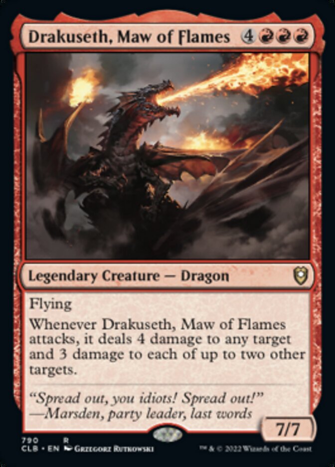 Drakuseth, Maw of Flames [Commander Legends: Battle for Baldur's Gate] | Chromatic Games