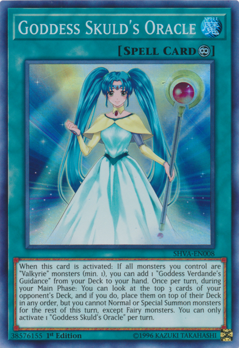 Goddess Skuld's Oracle [SHVA-EN008] Super Rare | Chromatic Games