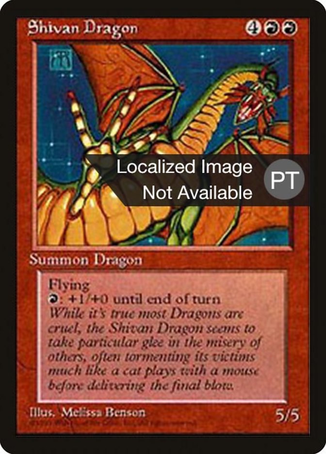 Shivan Dragon [Fourth Edition (Foreign Black Border)] | Chromatic Games