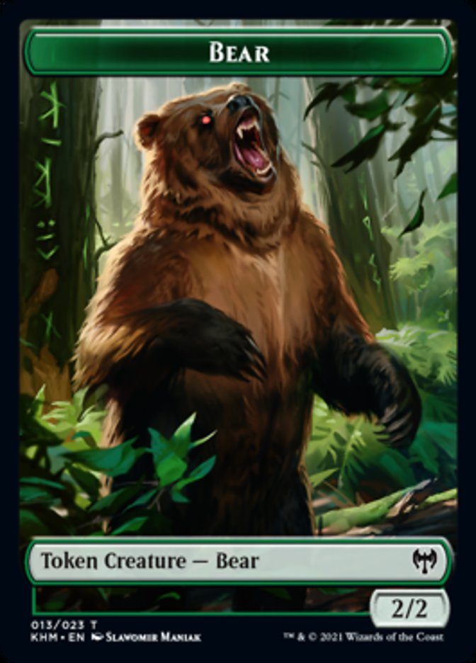 Bear Token [Kaldheim Tokens] | Chromatic Games