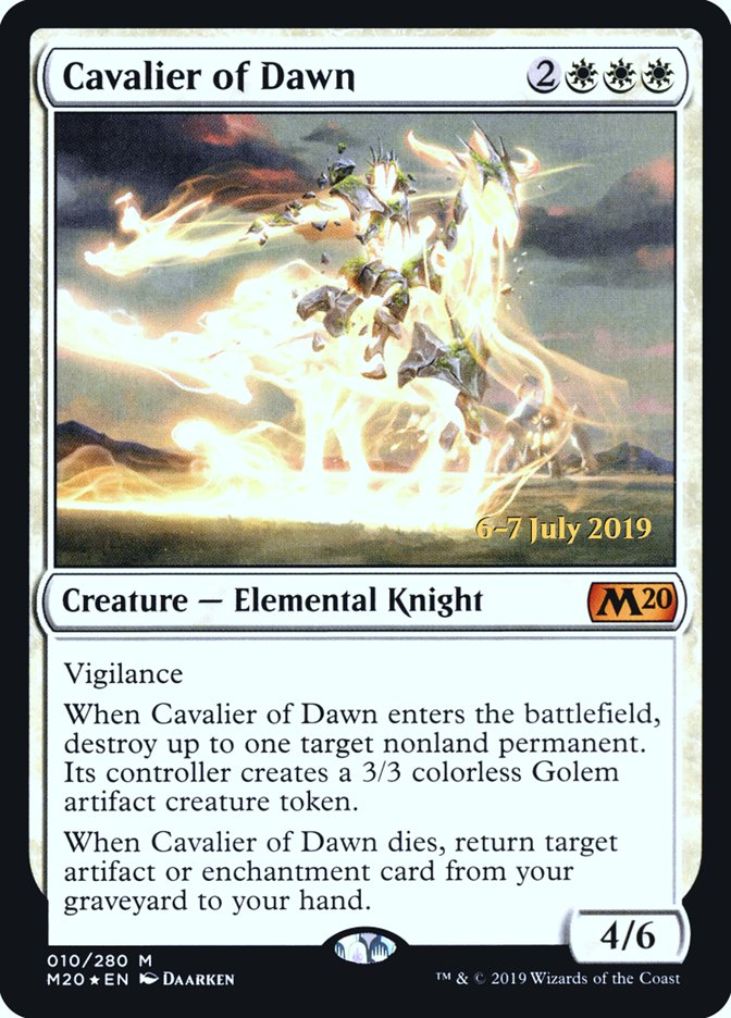 Cavalier of Dawn [Core Set 2020 Prerelease Promos] | Chromatic Games