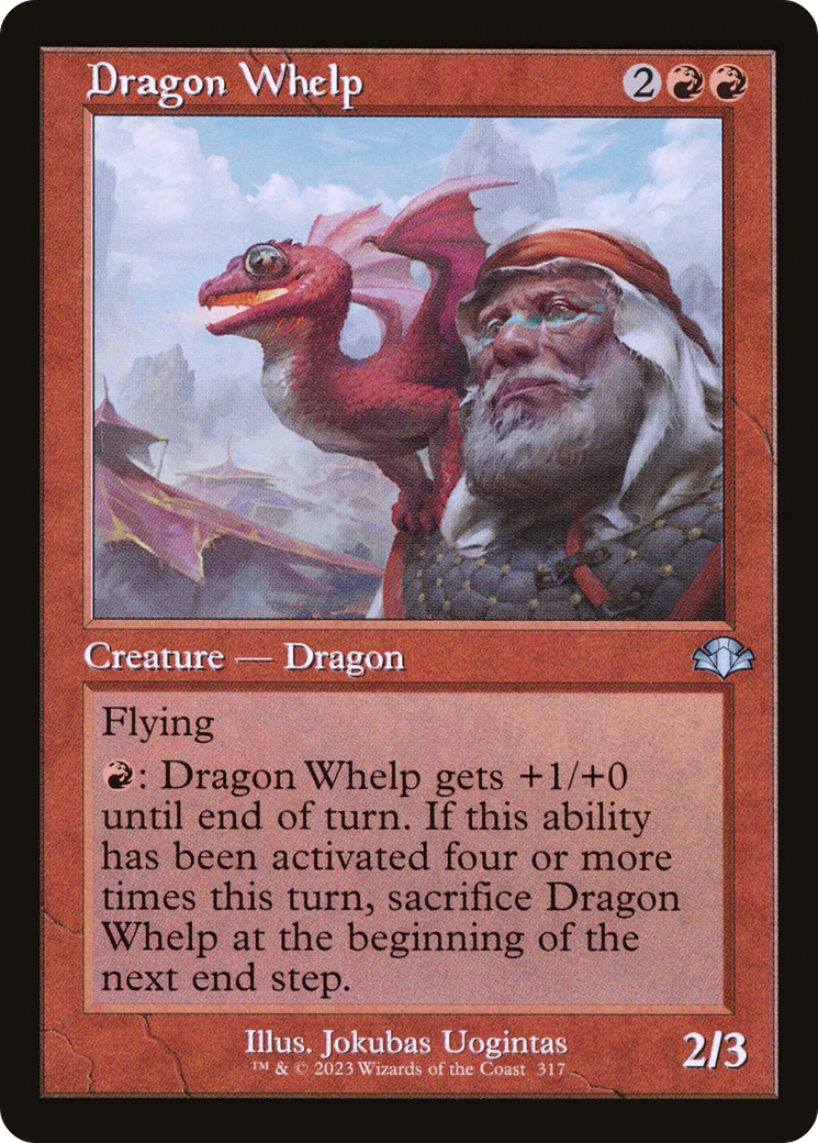 Dragon Whelp (Retro) [Dominaria Remastered] | Chromatic Games