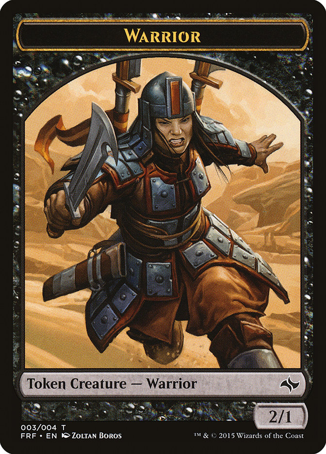 Warrior Token [Fate Reforged Tokens] | Chromatic Games