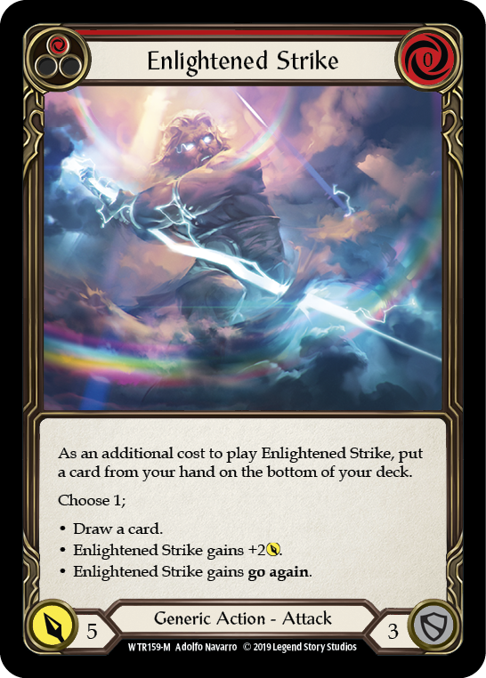 Enlightened Strike [WTR159-M] (Welcome to Rathe)  Alpha Print Rainbow Foil | Chromatic Games