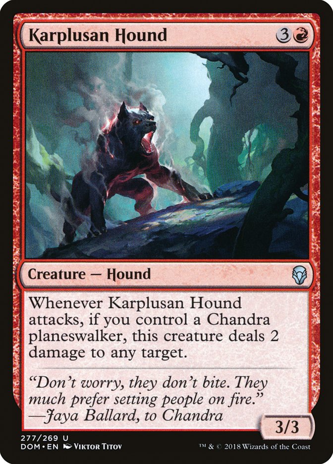 Karplusan Hound [Dominaria] | Chromatic Games