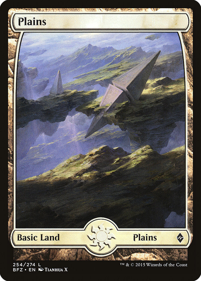 Plains (254) (Full Art) [Battle for Zendikar] | Chromatic Games