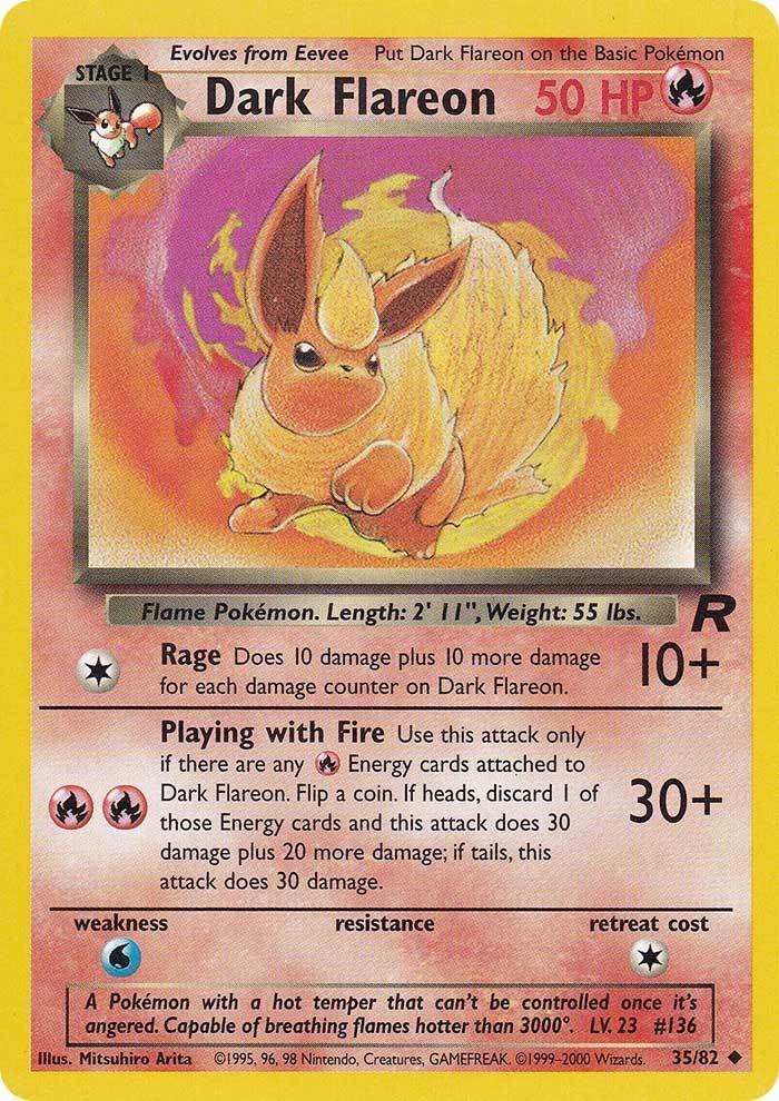 Dark Flareon (35/82) [Team Rocket Unlimited] | Chromatic Games