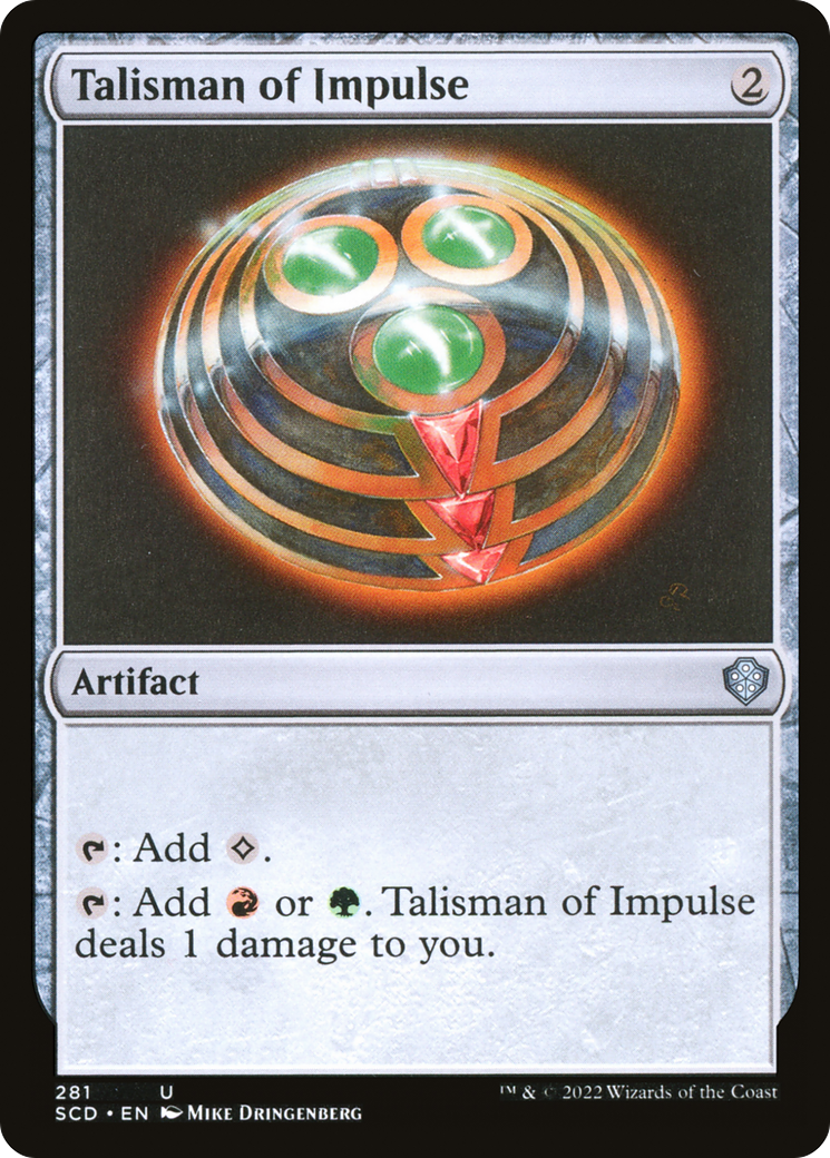 Talisman of Impulse [Starter Commander Decks] | Chromatic Games