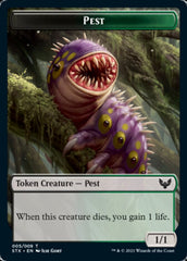 Food // Pest Double-Sided Token [Commander 2021 Tokens] | Chromatic Games