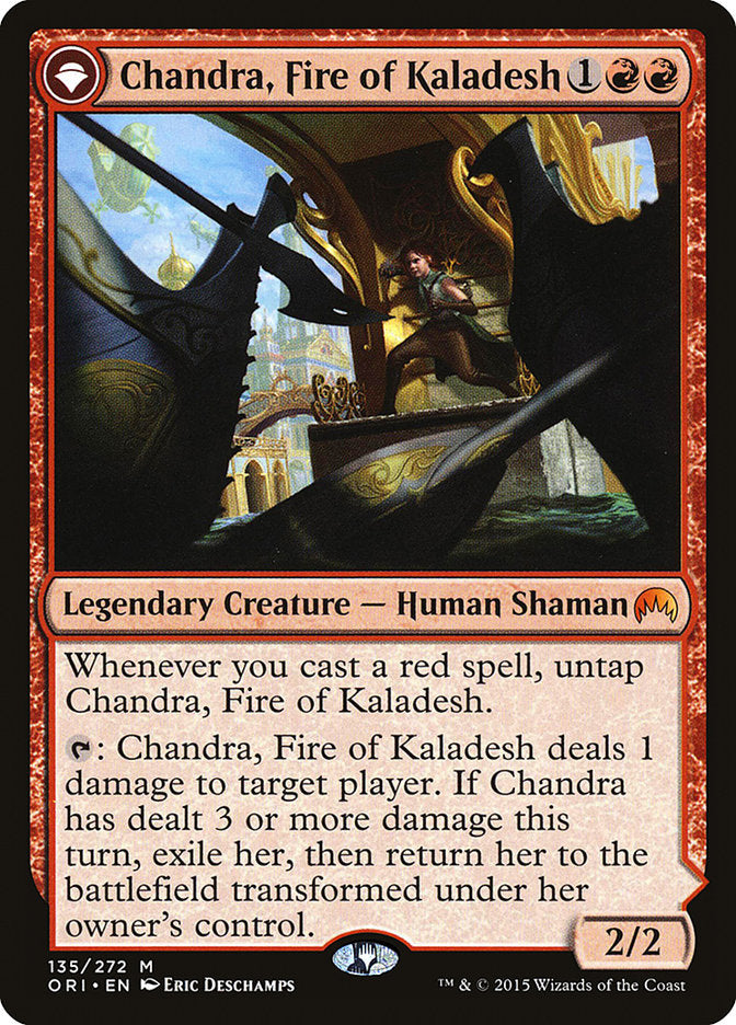 Chandra, Fire of Kaladesh // Chandra, Roaring Flame [Magic Origins] | Chromatic Games