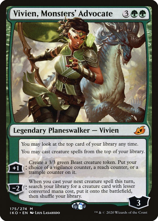 Vivien, Monsters' Advocate (Promo Pack) [Ikoria: Lair of Behemoths Promos] | Chromatic Games