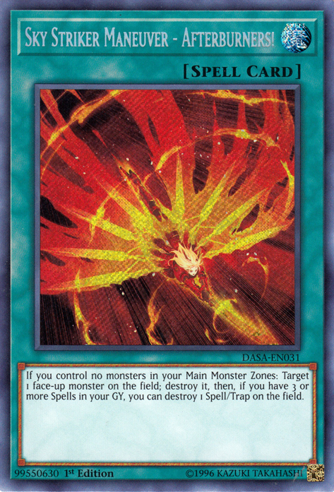 Sky Striker Maneuver - Afterburners! [DASA-EN031] Secret Rare | Chromatic Games