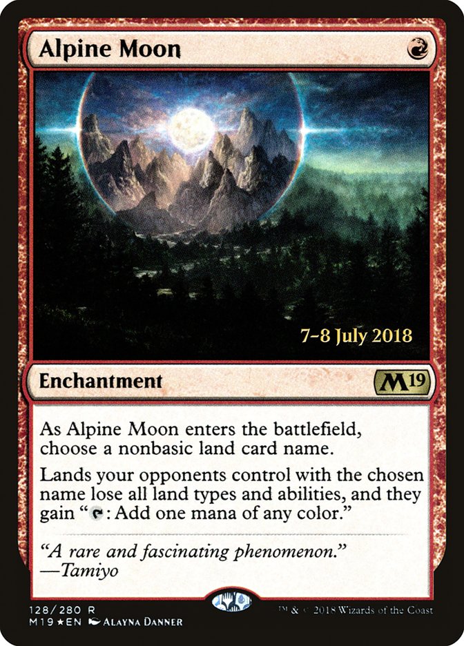 Alpine Moon [Core Set 2019 Prerelease Promos] | Chromatic Games