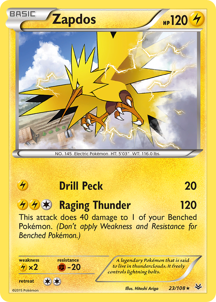 Zapdos (23/108) [XY: Roaring Skies] | Chromatic Games