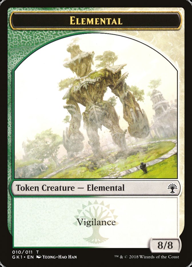 Elemental // Centaur Double-Sided Token [Guilds of Ravnica Guild Kit Tokens] | Chromatic Games