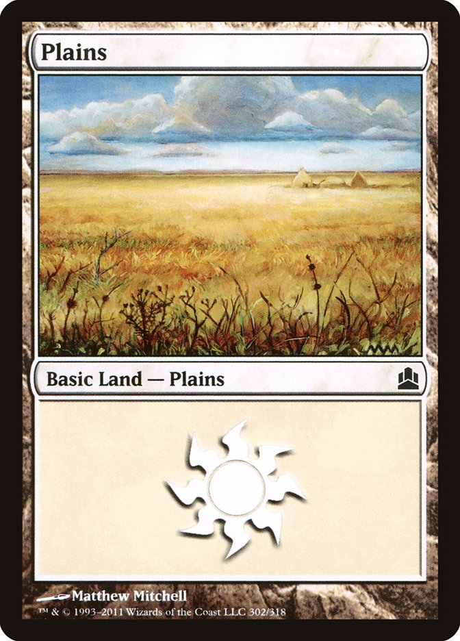 Plains (302) [Commander 2011] | Chromatic Games