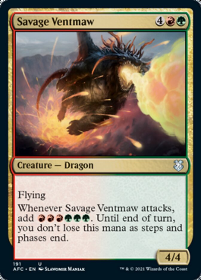 Savage Ventmaw [Dungeons & Dragons: Adventures in the Forgotten Realms Commander] | Chromatic Games
