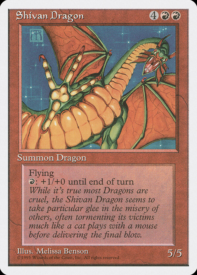 Shivan Dragon [Fourth Edition] | Chromatic Games