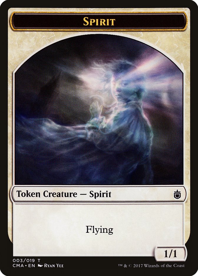 Spirit Token [Commander Anthology Tokens] | Chromatic Games