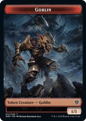 Zombie Knight // Goblin Double-Sided Token [Dominaria United Commander Tokens] | Chromatic Games