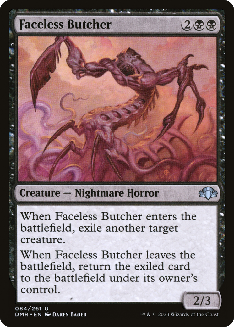 Faceless Butcher [Dominaria Remastered] | Chromatic Games