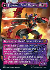 Flamewar, Brash Veteran // Flamewar, Streetwise Operative (Shattered Glass) [Transformers] | Chromatic Games