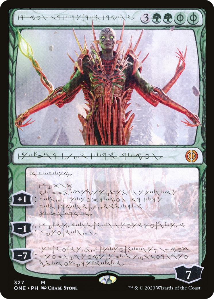 Nissa, Ascended Animist (Phyrexian) [Phyrexia: All Will Be One] | Chromatic Games