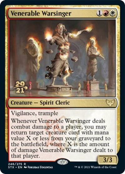 Venerable Warsinger [Strixhaven: School of Mages Prerelease Promos] | Chromatic Games