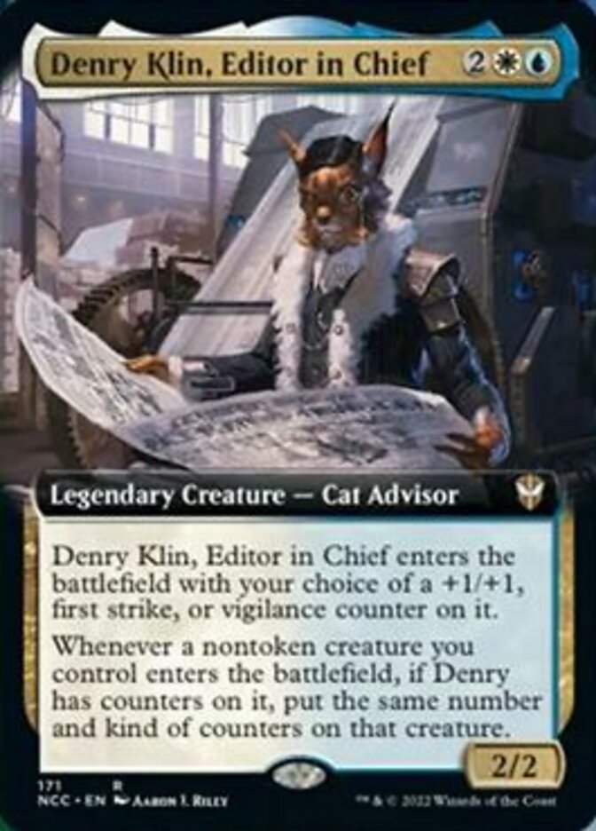 Denry Klin, Editor in Chief (Extended Art) [Streets of New Capenna Commander] | Chromatic Games