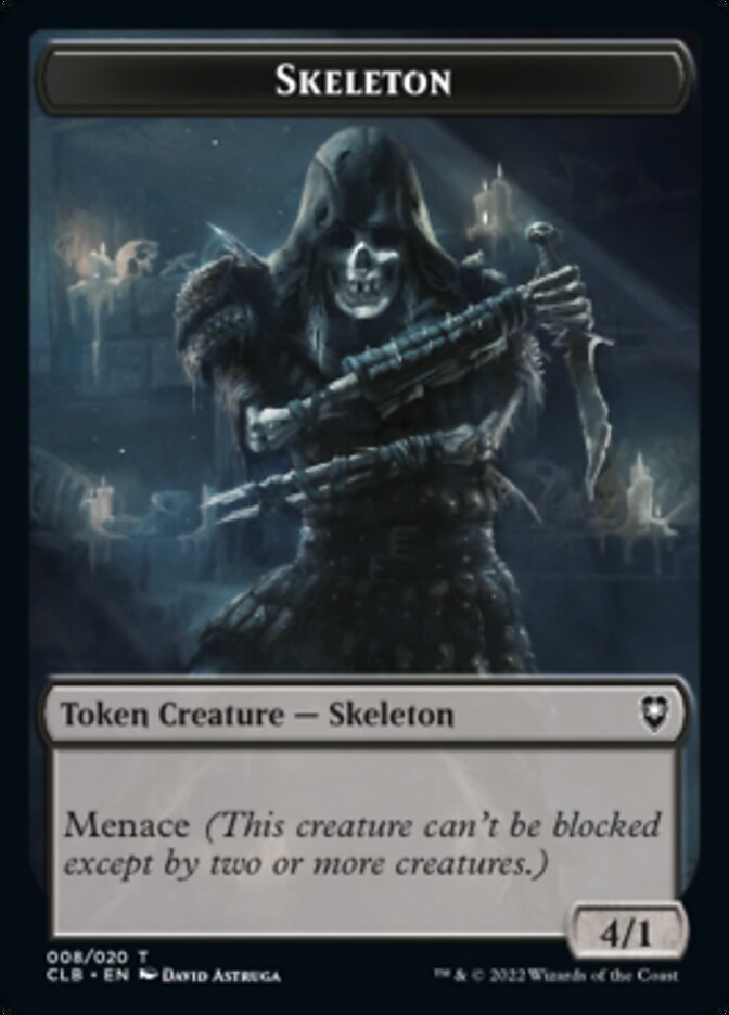 Skeleton Token [Commander Legends: Battle for Baldur's Gate Tokens] | Chromatic Games