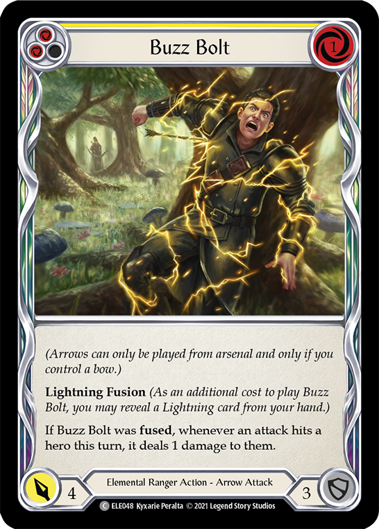 Buzz Bolt (Yellow) [ELE048] (Tales of Aria)  1st Edition Rainbow Foil | Chromatic Games