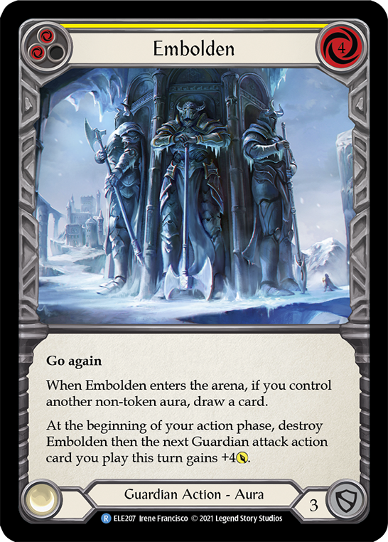 Embolden (Yellow) [ELE207] (Tales of Aria)  1st Edition Rainbow Foil | Chromatic Games