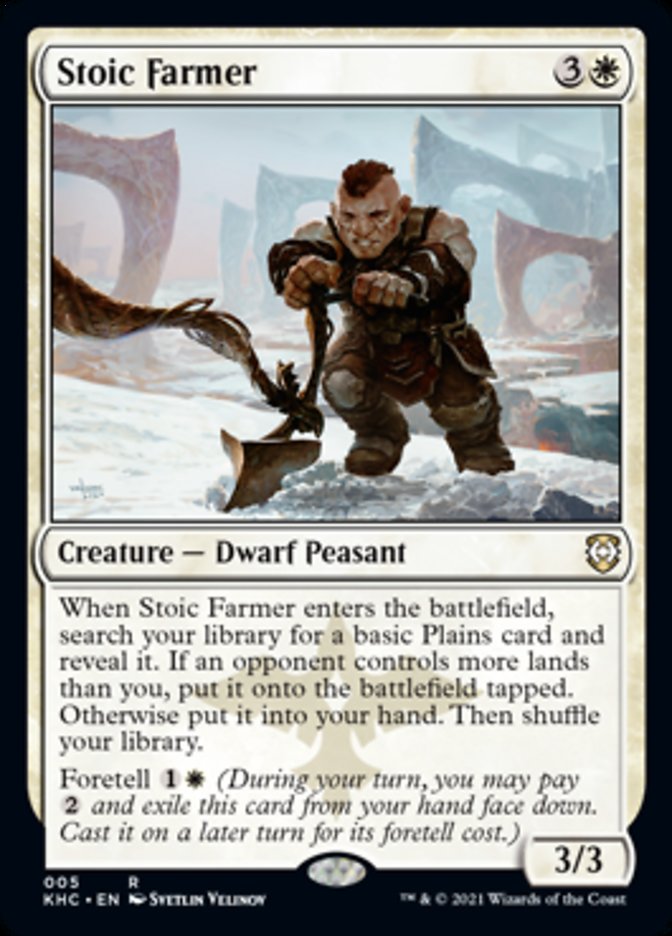 Stoic Farmer [Kaldheim Commander] | Chromatic Games