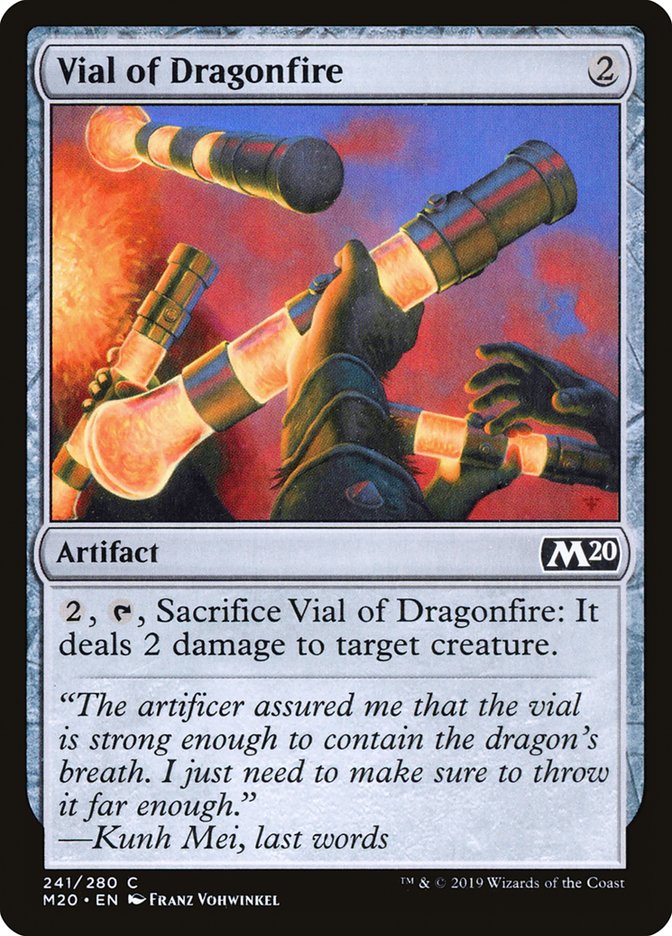 Vial of Dragonfire [Core Set 2020] | Chromatic Games