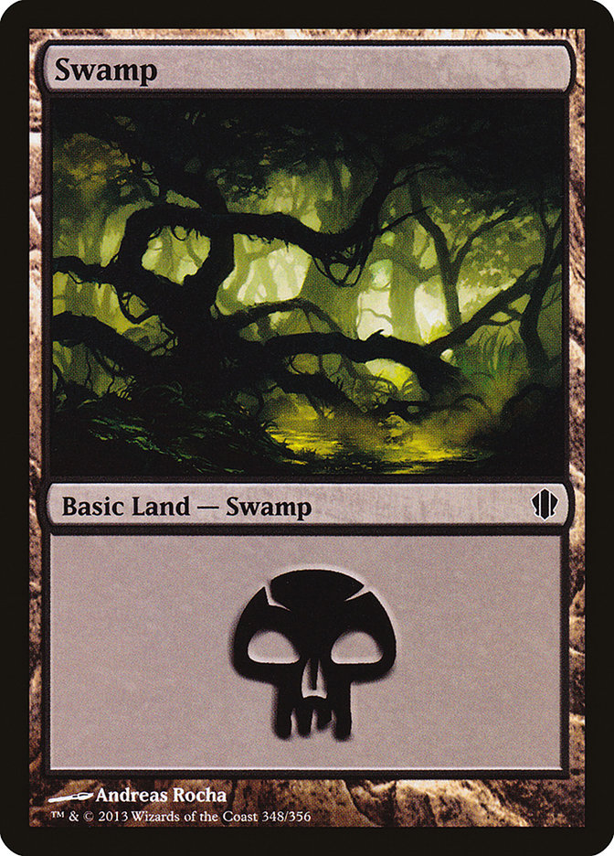 Swamp (348) [Commander 2013] | Chromatic Games