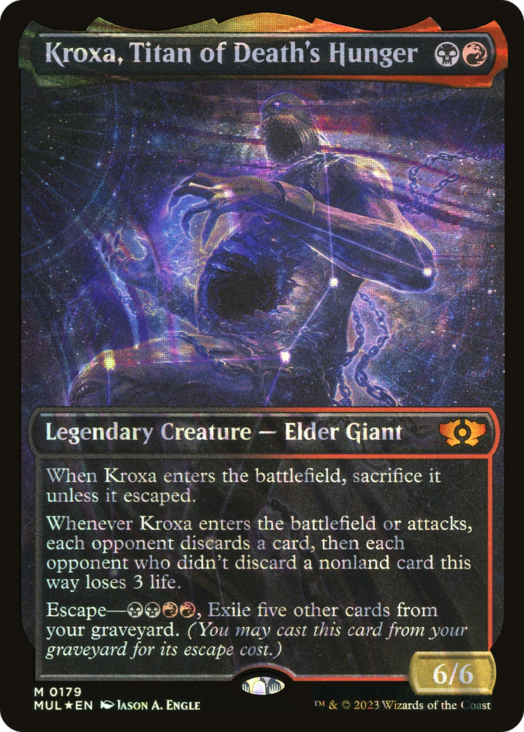 Kroxa, Titan of Death's Hunger (Halo Foil) [Multiverse Legends] | Chromatic Games